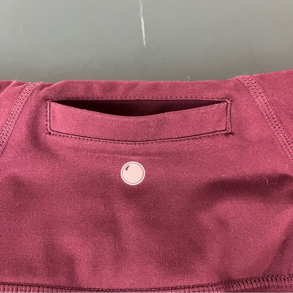 Yogalicious Lux Leggings Womens XS Ankle Length Active Wear Pants Maroon (657) - Picture 10 of 11